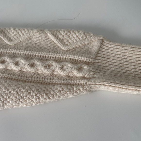 Madewell Cream Cable Knit Cardigan - Picture 5 of 6